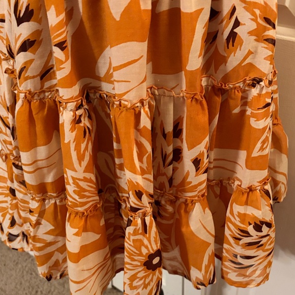 Band of the Free Floral Orange Mini Dress - Picture 6 of 10